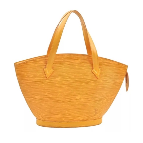 Authentic Louis Vuitton Yellow/Purple Epi Saint Jacques Hand Bag - Picture 1 of 8